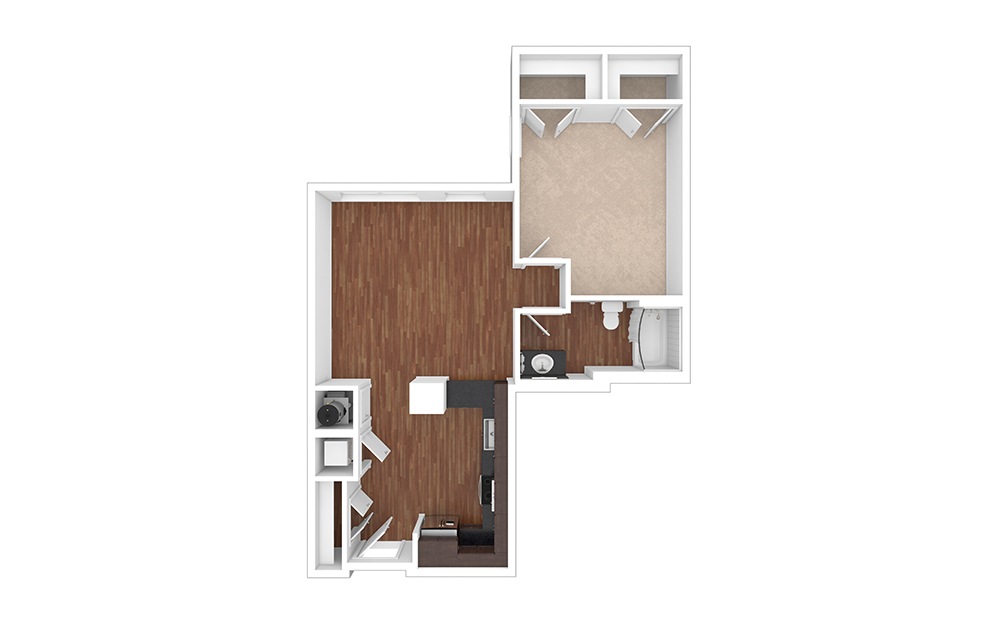 The Heritage 1 bedroom 1 bath 822 square feet (1)