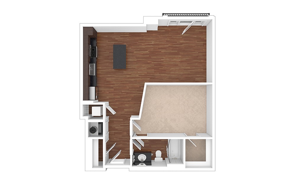 The Gulch 1 bedroom 1 bath 780 square feet (1)