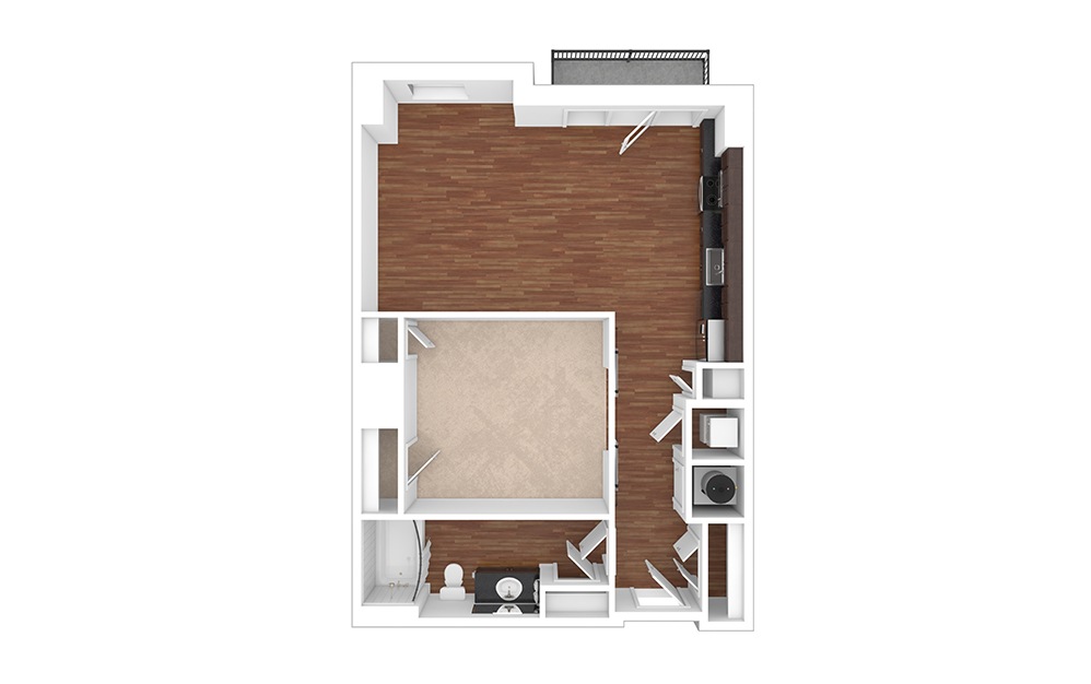 The Centennial 1 bedroom 1 bath 706 square feet (1)