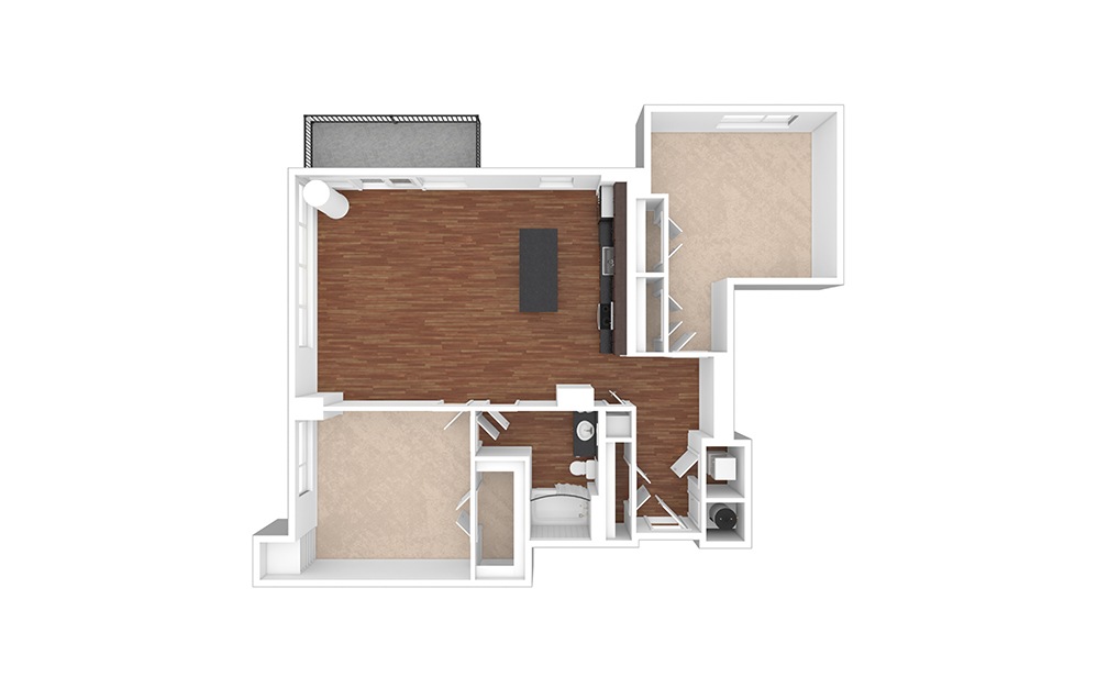 The Tempo 2 bedroom 1 bath 1232 square feet (1)
