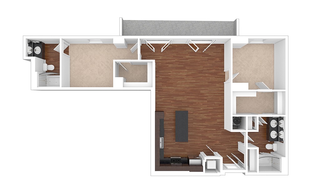 The Symphony 2 bedroom 2 bath 1224 square feet (1)