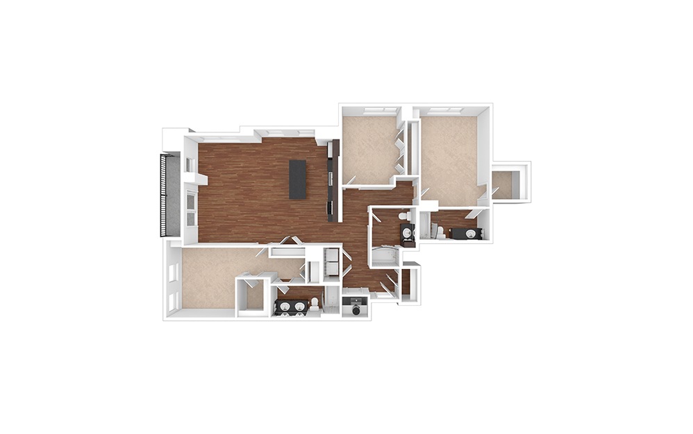 The Wyatt 3 bedroom 3 bath 1826 square feet (1)