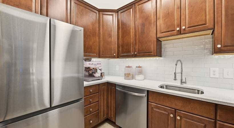 Modern Cabinetry with Designer Hardware 