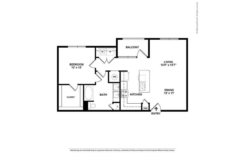 A4 1 Bedroom Frisco Apartment