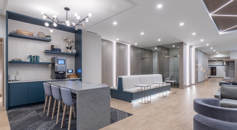 Resident Lounge with Kitchen at Our Arlington, VA Apartments