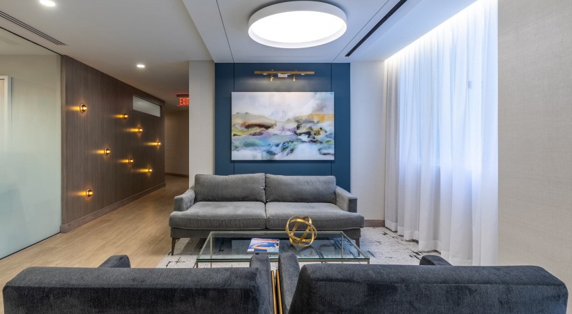 Spacious Resident Lounge at Our Apartments Near Pentagon City Mall