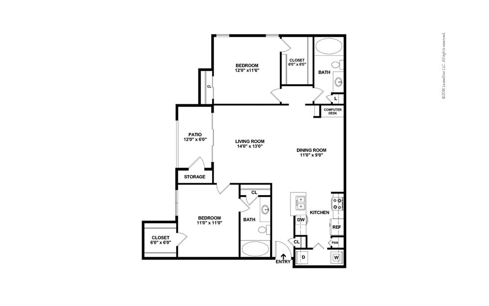 Trinity Mills Floor Plan | Cortland North Dallas