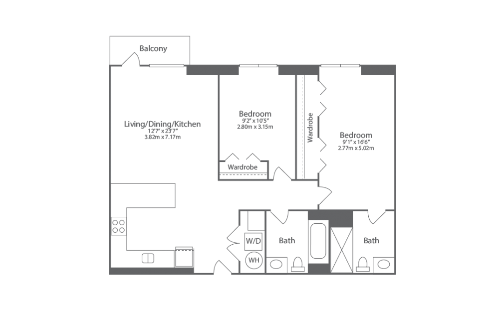 Maya 2 Bedroom Watford Luxury Apartment