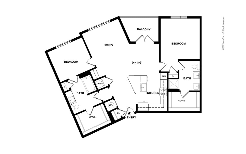 The Sinclair 2 Bedroom at Our Apartments in Gwinnett County, GA