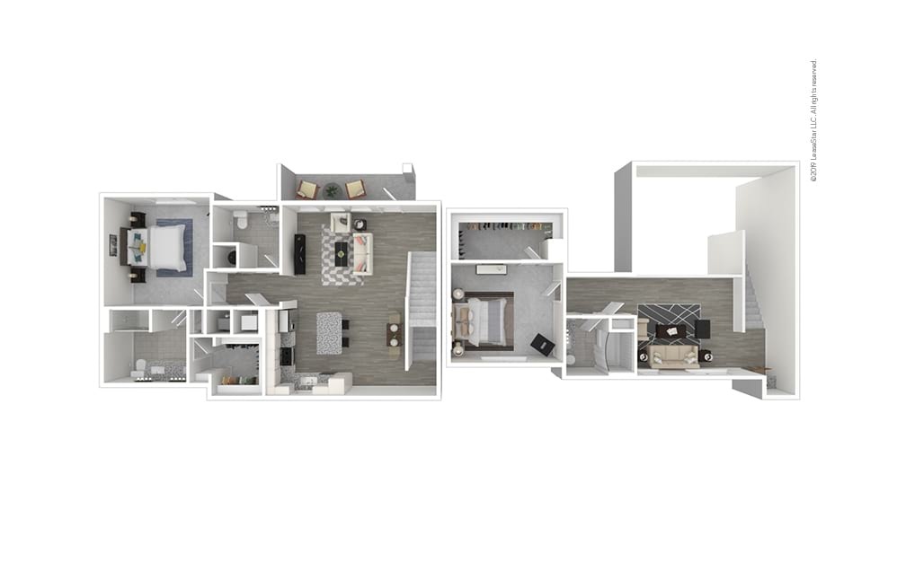 The Spivey 2 Bedroom at Our Apartments on Peachtree Industrial Blvd