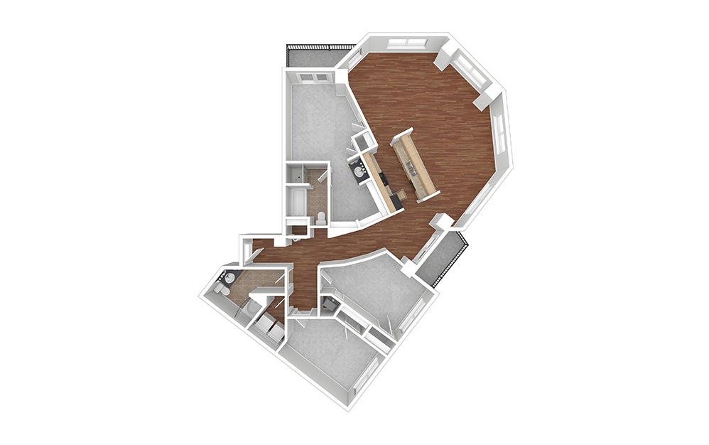 C5 3 Bedroom at Our Five Points Apartments Near Denver