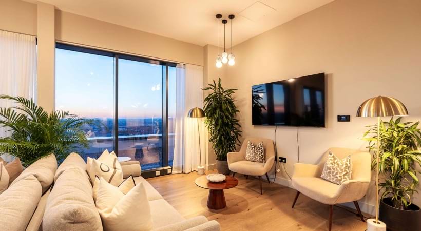 Sky Lounge at Our Apartments in Birmingham