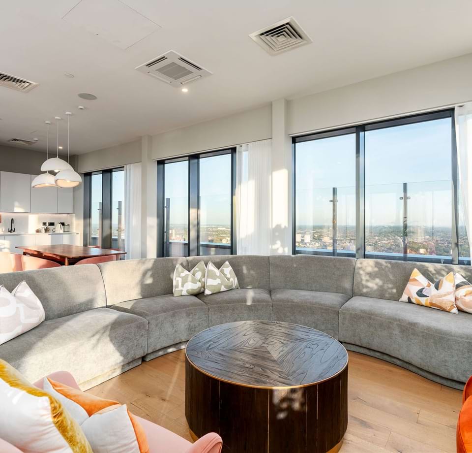 Spacious Lounge Area at Our Birmingham, England Apartments