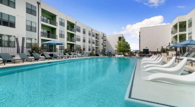 Resort-Style Pool and Sun Deck at Our South Austin Apartments