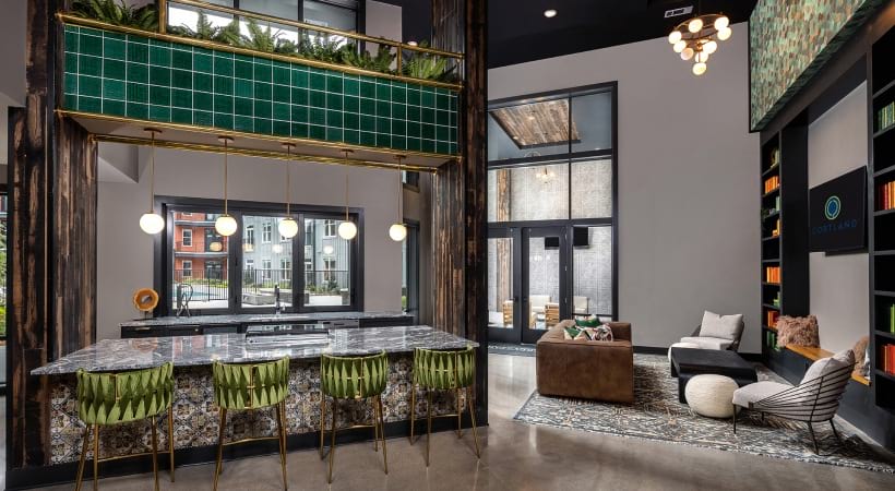 Resident Clubhouse with Kitchen at Our Apartments for Rent Near Tennessee State University