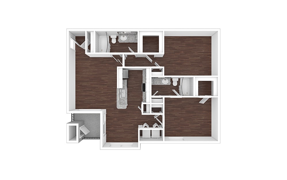 Underwood - Renovated 2 bedroom 2 bath 1099 square feet (1)