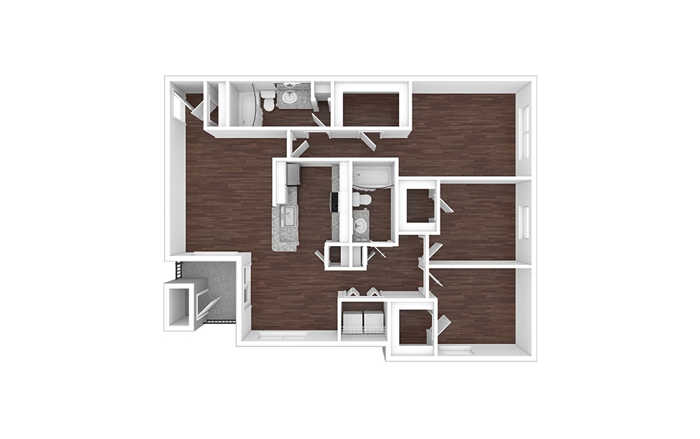 Parton - Renovated 3 bedroom 2 bath 1330 square feet (1)