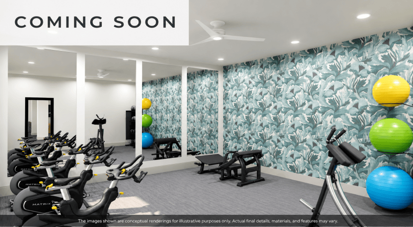 Coming soon: Newly Renovated Yoga and Spin Studio at Our Toco Hills Apartments in Atlanta, GA