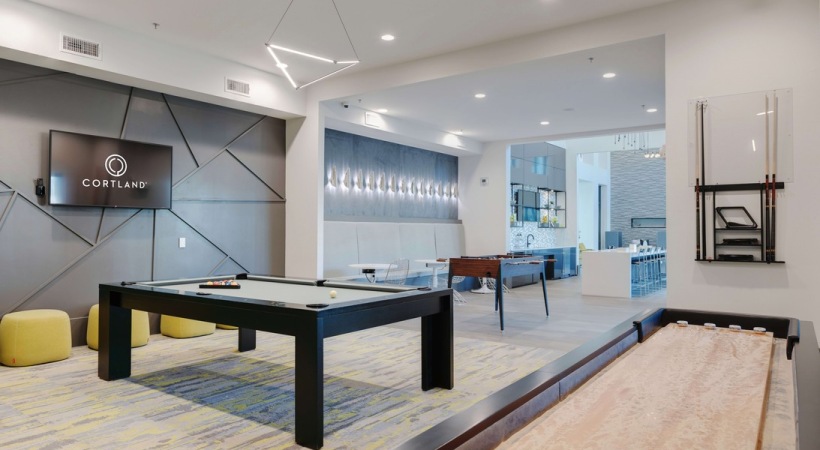 Resident Clubhouse and Game Room at Our Allen Apartments
