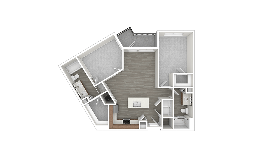 The Celebration 2 Bedroom Apartment in Allen, Texas