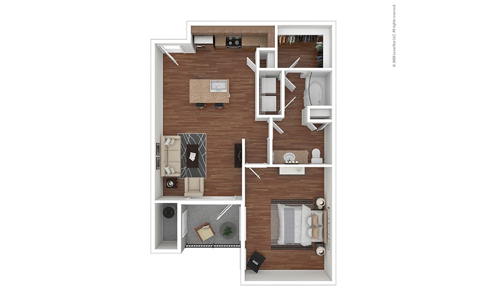 Pikes Peak 1 Bedroom at Our Flatirons Apartments in Colorado
