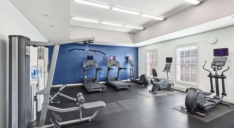 24/7 Fitness Center with Ample Machines at Our Apartments in Old Town Near Alexandria