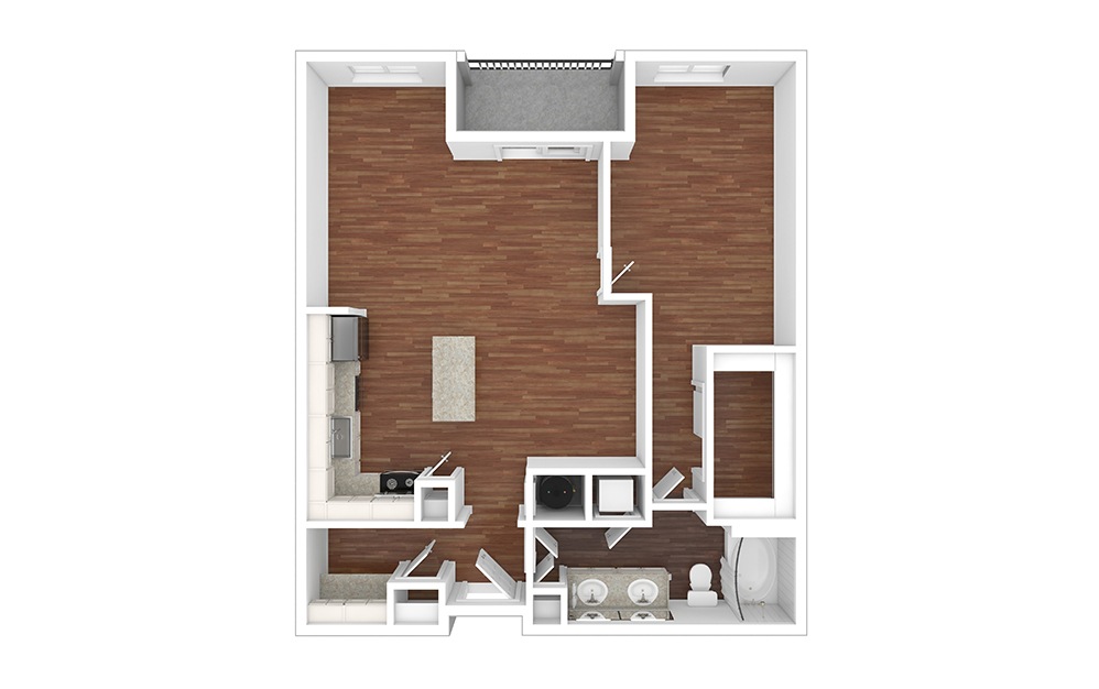 The City Park 1 Bedroom at Our Apartments Near Cherry Creek in CO