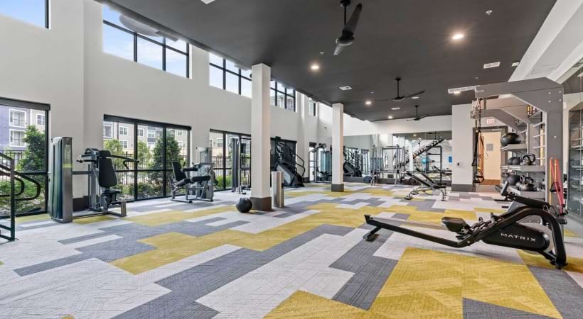 24/7 Fitness Center at Our Apartments Near State Farm