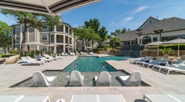 Resort-style swimming pool at our Arbor Hills apartments