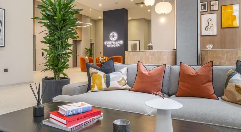 Upscale Lobby at Our Apartments for Rent in Birmingham, U.K.
