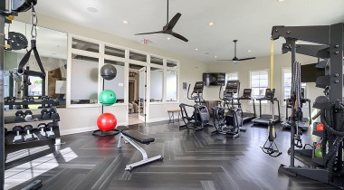 Fitness Center with Cardio Machines at Our Apartments for Rent in Sunbury, Ohio