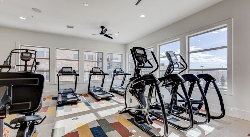 Cardio Machines at Our Broomfield Apartments with Gym