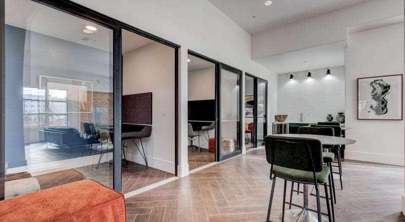 Resident Workspace and Lounge at Our Via Varra Apartments