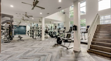 24/7 Fitness Center at apartments near Galleria Dallas