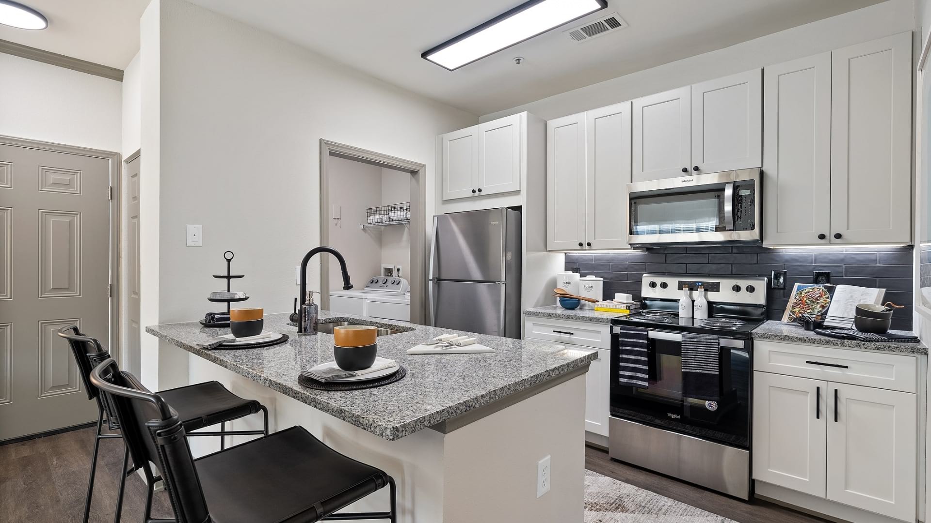 Upscale Kitchen With Stainless Steel Appliances at Our Apartments in Apex, NC