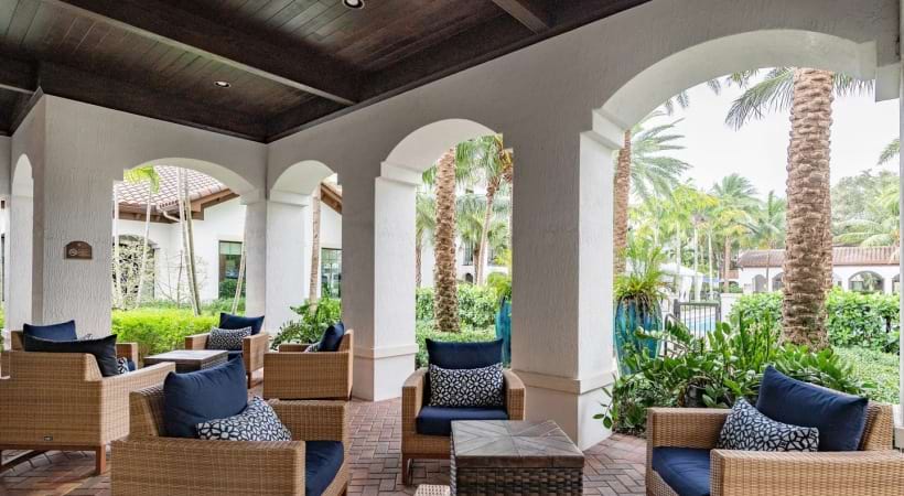 Outdoor Seating at Our Hollywood Beach Apartments