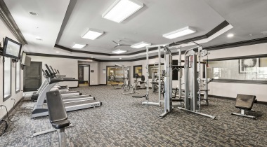 24/7 Fitness Center with HDTVs at Our Apartments in Fulton County, GA