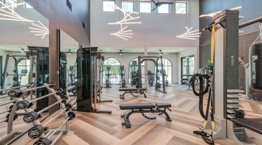 Our upscale Irving apartment gym