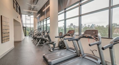 Modern Fitness Center at Our Upscale Apartments on McKinney Ave.