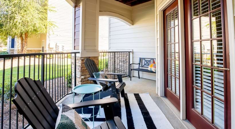 Private Patio at Our Apartments Near Mallard Creek in Charlotte, NC