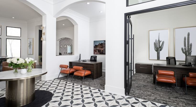 Stylish Resident Clubhouse with Seating Areas at Our Apartments on Signal Butte and Southern