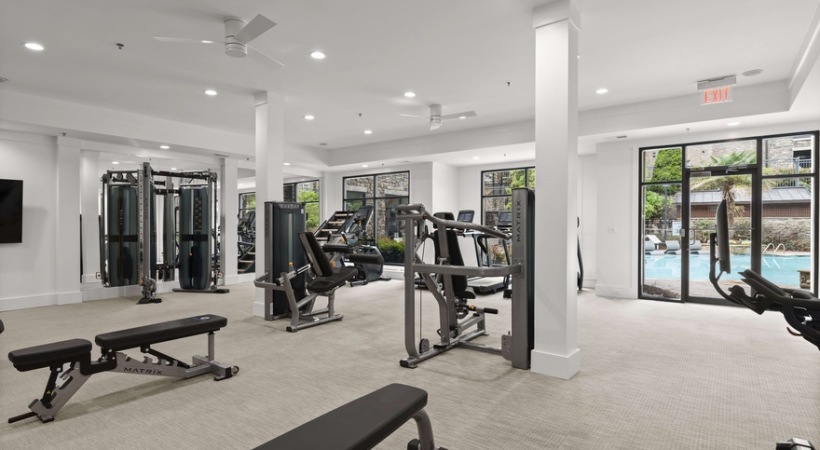 Newly Renovated Fitness Center at Our Apartments Near Emory Hospital