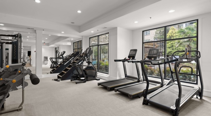 Spacious Fitness Center at Our Emory Apartments