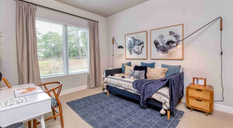 Sleek, Spacious Bedroom at Our Apartments for Rent in Brookhaven, GA