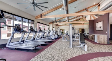 Treadmills at the Fitness Center in Our Apartments for Rent in Colorado Springs