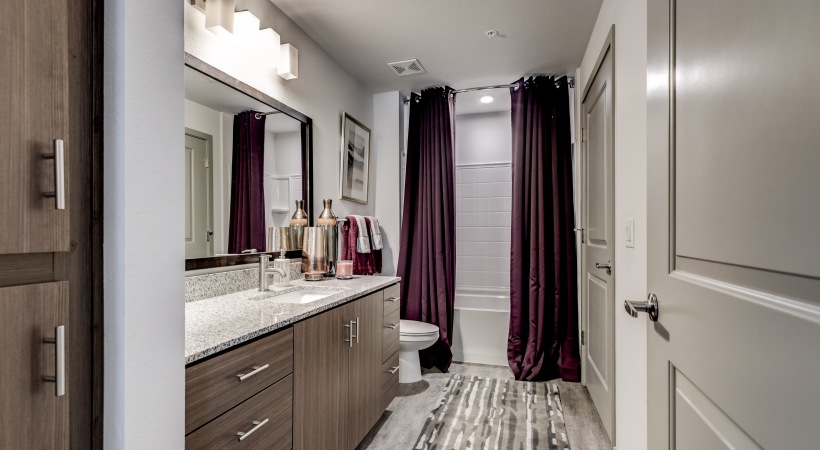 Modern Bathroom at Our Apartments on Powers in Colorado Springs