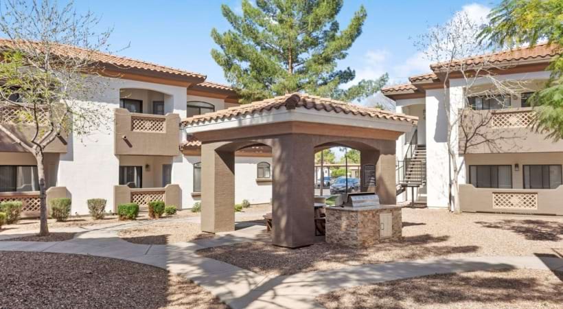 Picnic Area with Barbecue Grills at Our Apartments for Rent in Phoenix, AZ