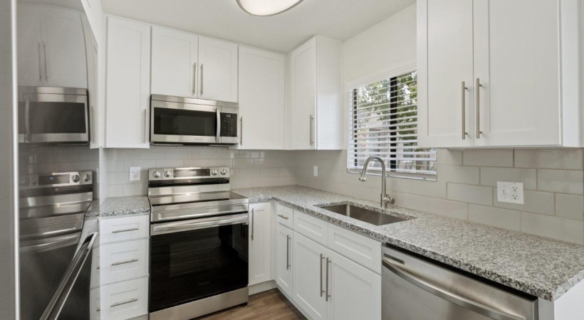 Kitchen with Stainless Steel Appliances at Our Apartments in Tucson