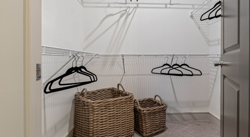 Spacious Walk-In Closet at Our St. Petersburg Luxury Apartments