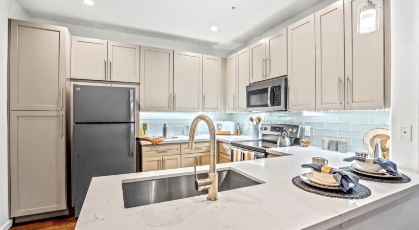 Upscale Kitchen with Stainless Steel Appliances at Our Luxury Apartments - Tempe
